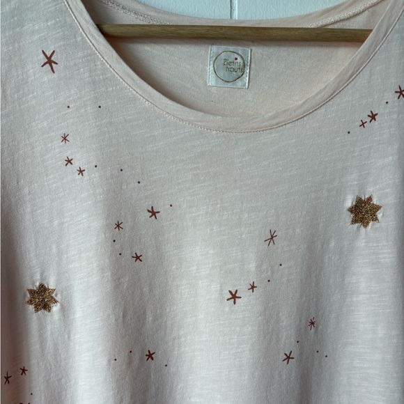Des Petits Hauts Blush Starry Tee | Size Medium - Picture 4 of 9